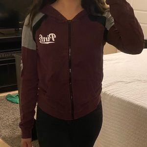 Pink burgundy jacket